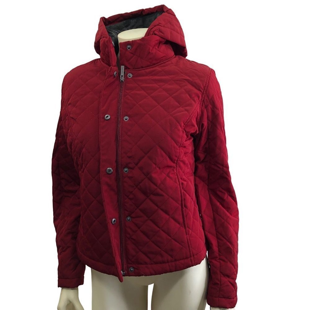 CALVIN KLEIN WOMEN HOODED QUILTED $160 COAT SIZE‎ XSM NEW WTIH TAG